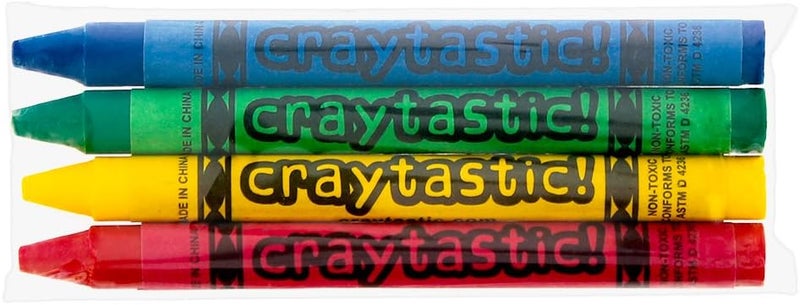 Craytastic ! (312 4-Packs of Premium Crayons (Red, Green, Blue, Yellow) Safety Tested Compliant with ASTM D-4236 (1248 Total) - Image 5